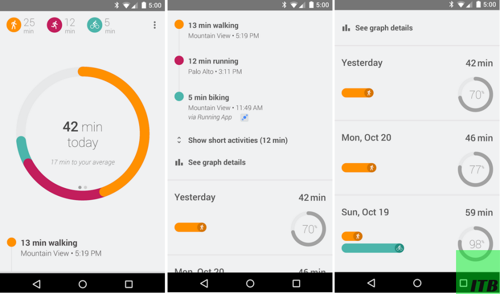 google fit run tracking