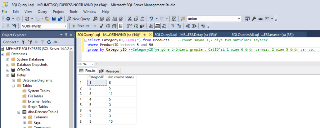 SQL — Group By. Group By yardımcı sözcüğü kayıtları bir… | by Mehmet ...