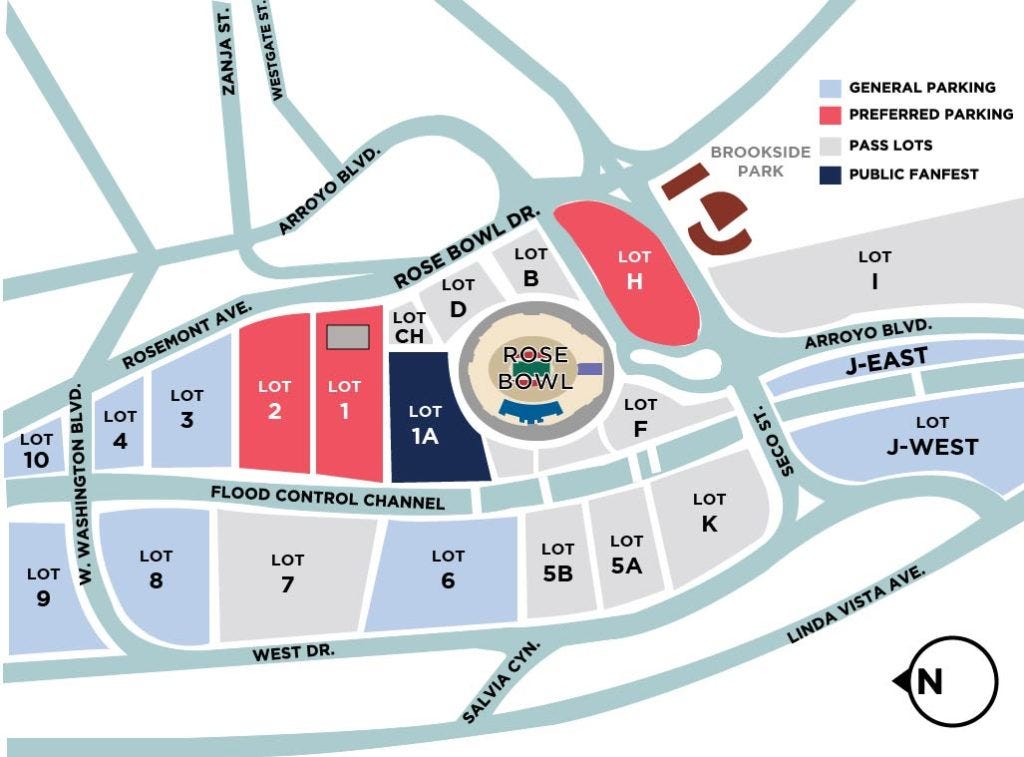 rose bowl parking map Insider S Guide To The Rose Bowl By Event Tickets Center Medium rose bowl parking map