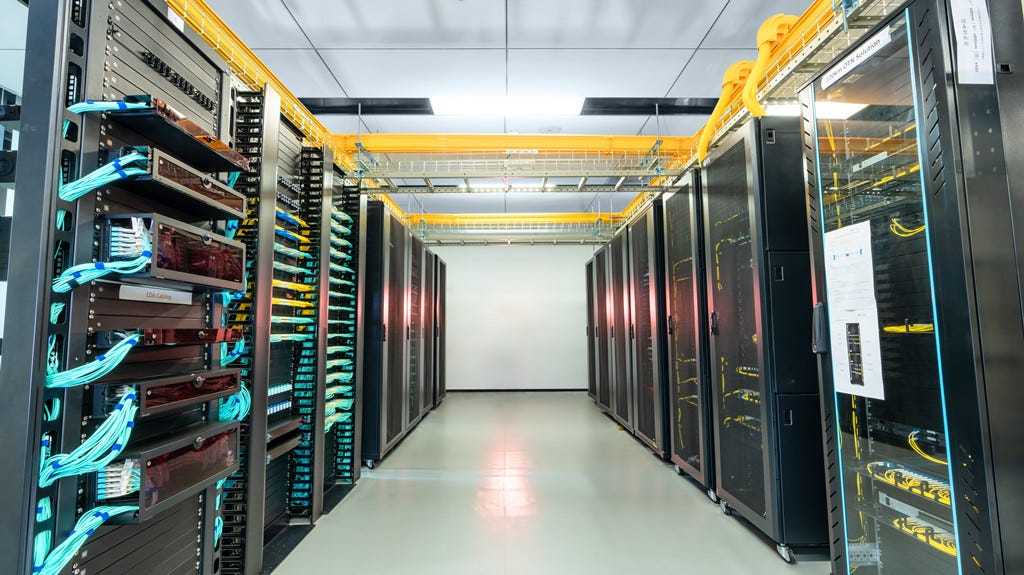 Data centers today consist of rows of server racks and network cabinets to ...