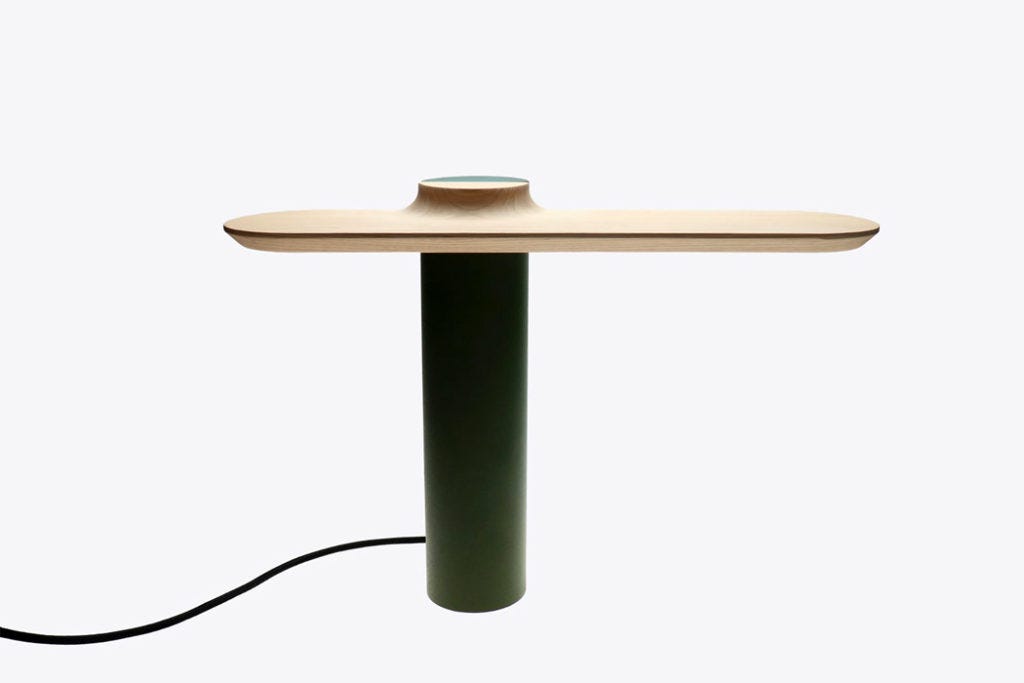 Metal Meets Wood And You Get A Desktop Lamp 123 Design Medium