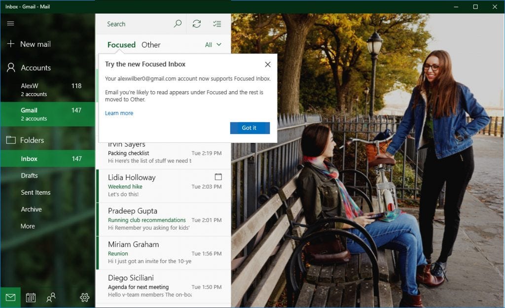 Gmail Users Will Soon Get Windows 10 s Best New Mail And Calendar 