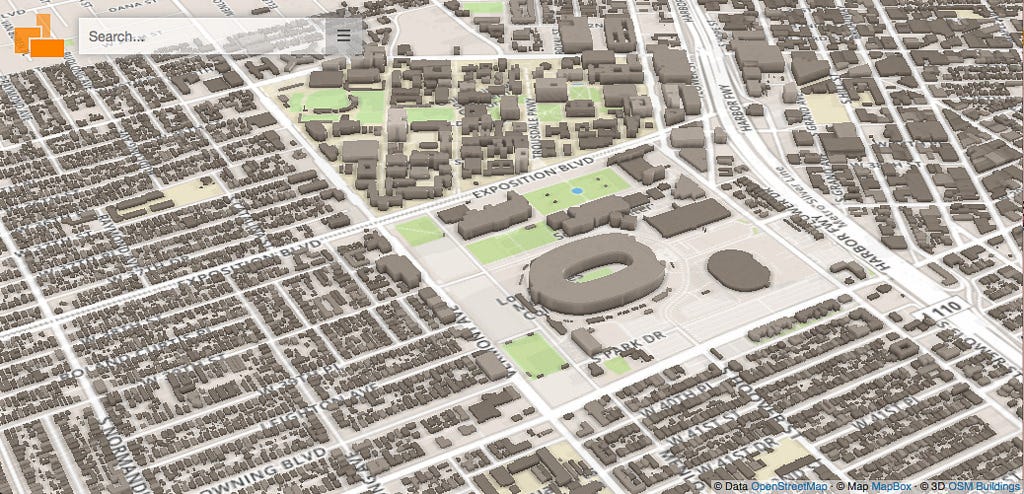 Los Angeles 3d Map 150,000 Buildings Imported In Los Angeles! | By Mapbox | Maps For Developers