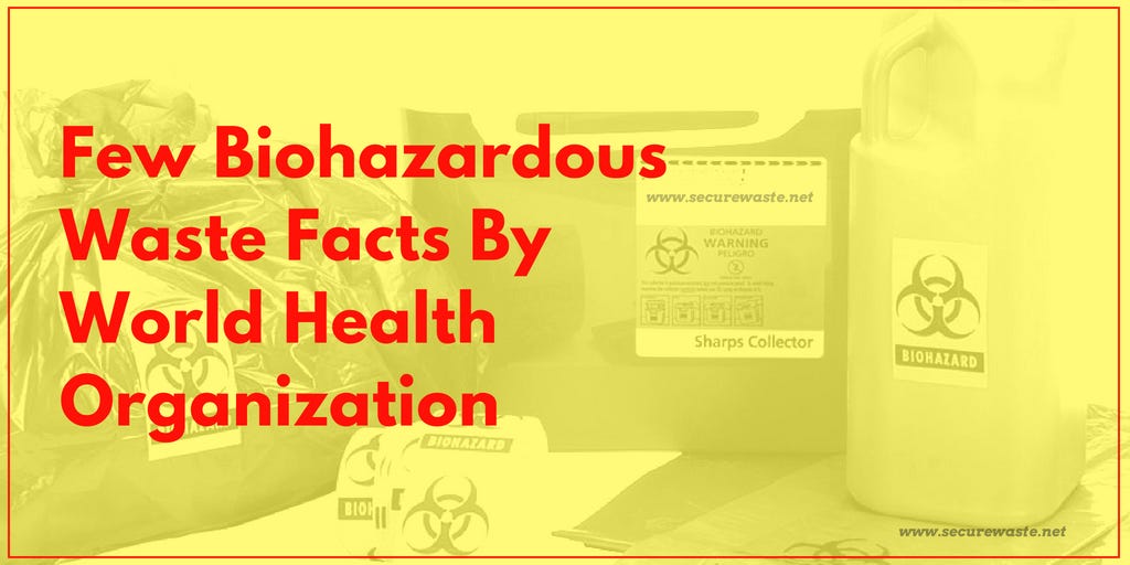 Few Biohazardous Waste Facts By World Health Organization | by Secure