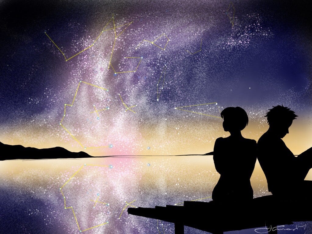369 今日描いた絵 今日は南半球の星座を描いてみたよー 個人的にはシルエットも色も綺麗に描けたのでお By Hanna Medium 369 今日描いた絵 今日は南半球の星座を描いてみたよー 個人的にはシルエットも色も綺麗に描けたのでお By Hanna Medium