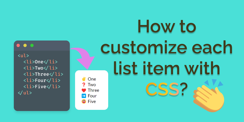 Customize Individual List Items with this CSS Trick | Bits and Pieces
