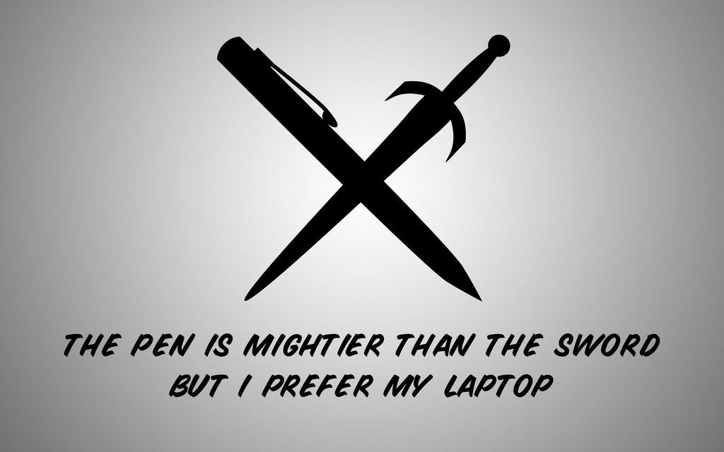 Why the pen is mightier than the sword - Stephen Duff - Medium