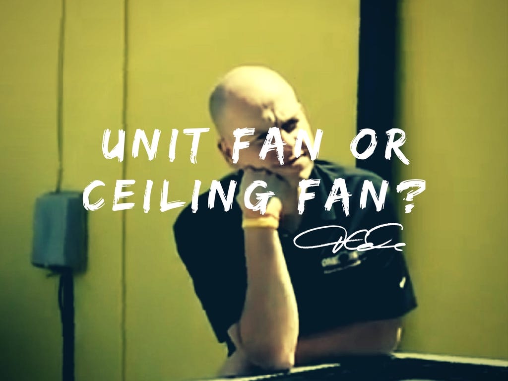 Unit Fan Or Ceiling Fan Derek Cole Medium