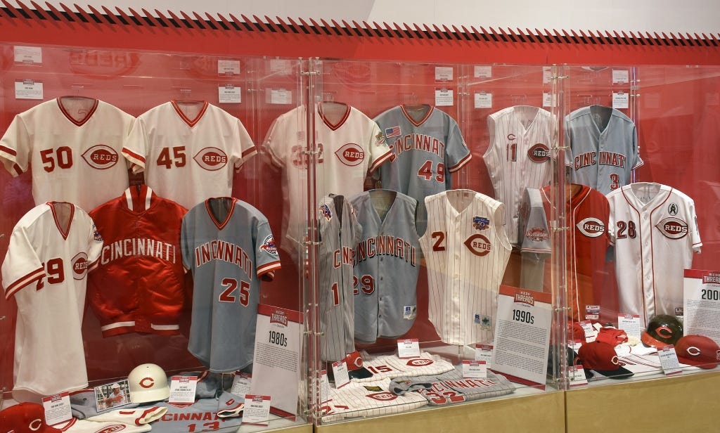 New Reds Threads Exhibit Opens Today At Reds Hof By Jamie Ramsey Better Off Red