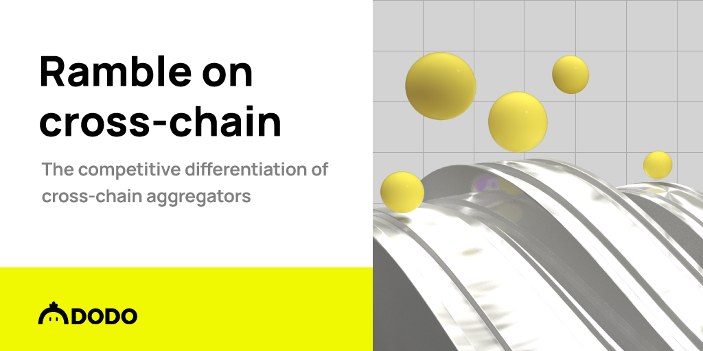 Ramble on crosschain The competitive differentiation of crosschain
