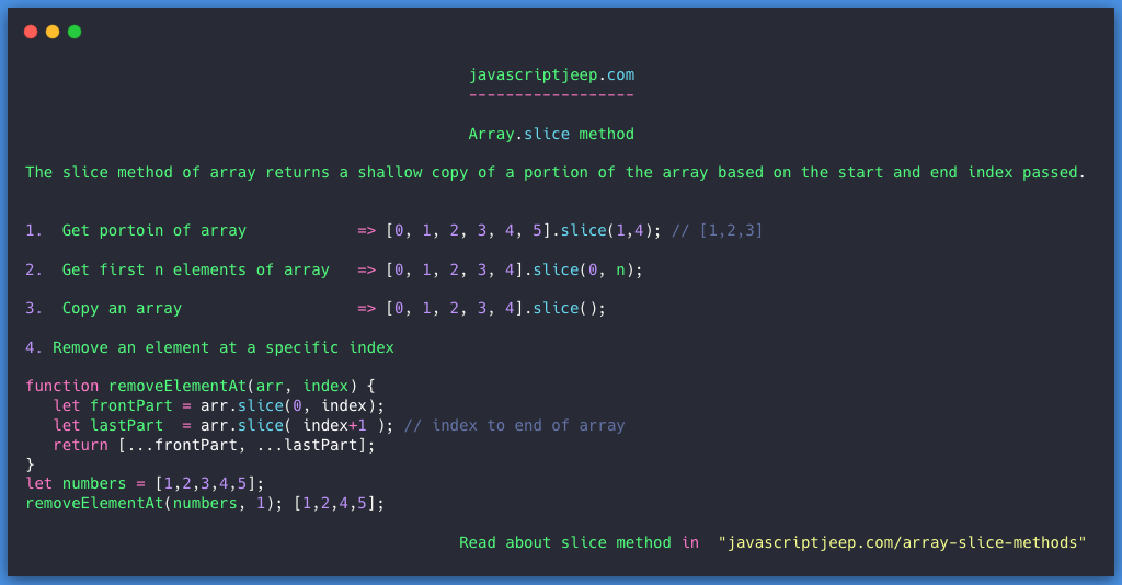 24 Splice Item From Array Javascript