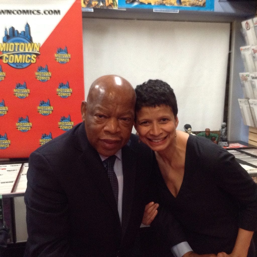 Goodbye, John Lewis. It was a rare encounter on the New York… by