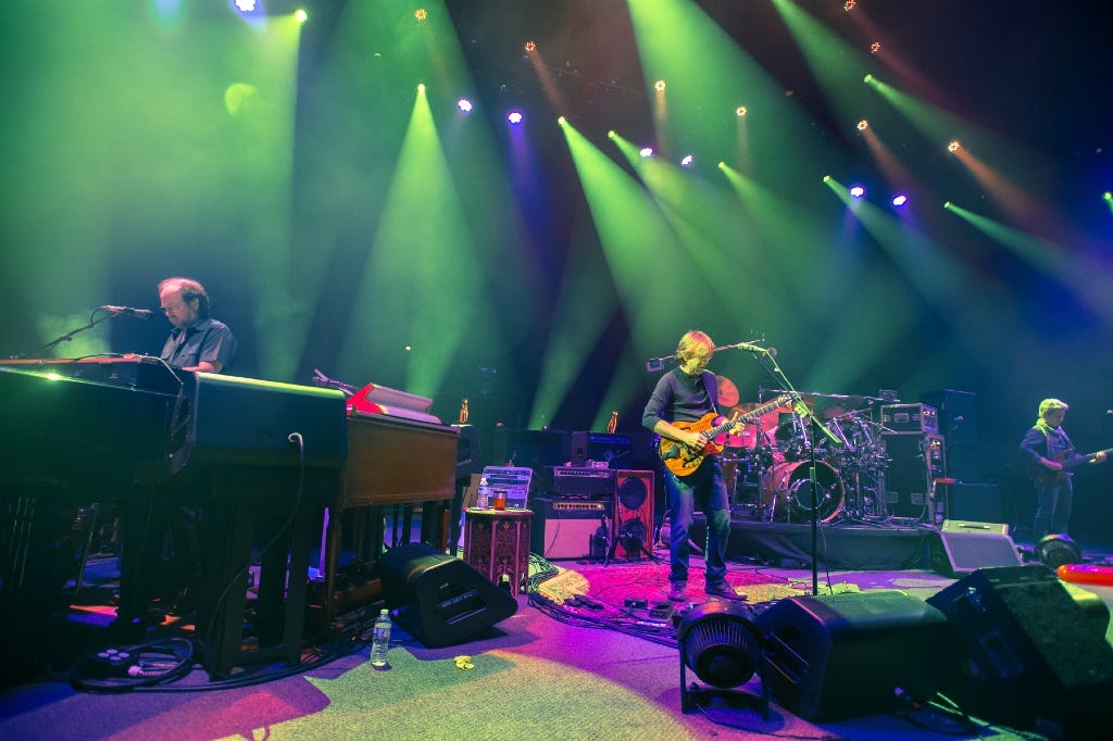 Will it go round in circles?. Has Phish’s improvisational style… by