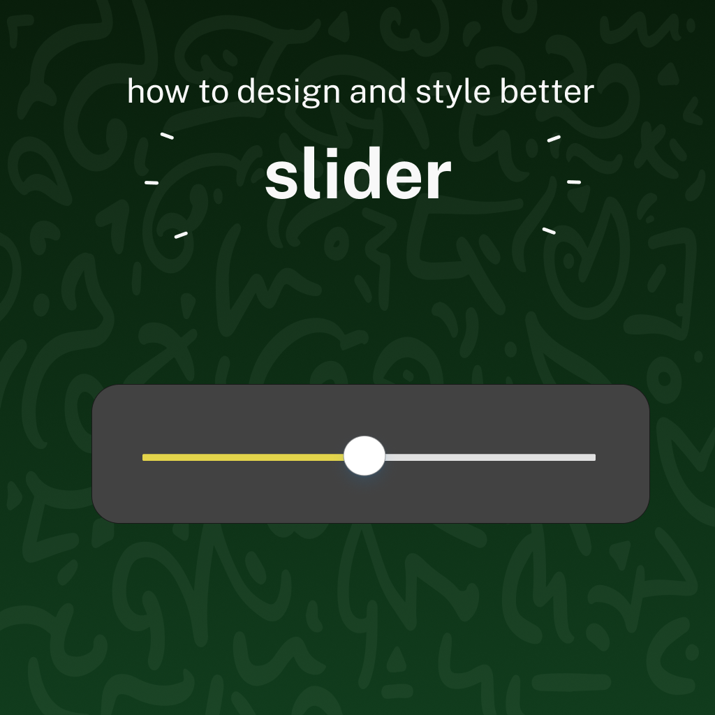 How to design and style better slider? by Vikalp Kaushik UX