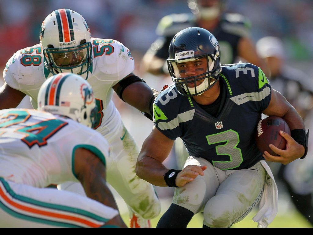 Miami Dolphins Vs Seattle Seahawks Nfl - Week 1 Miami Dolphins Vs Seattle Seahawks By Just The West Just The West