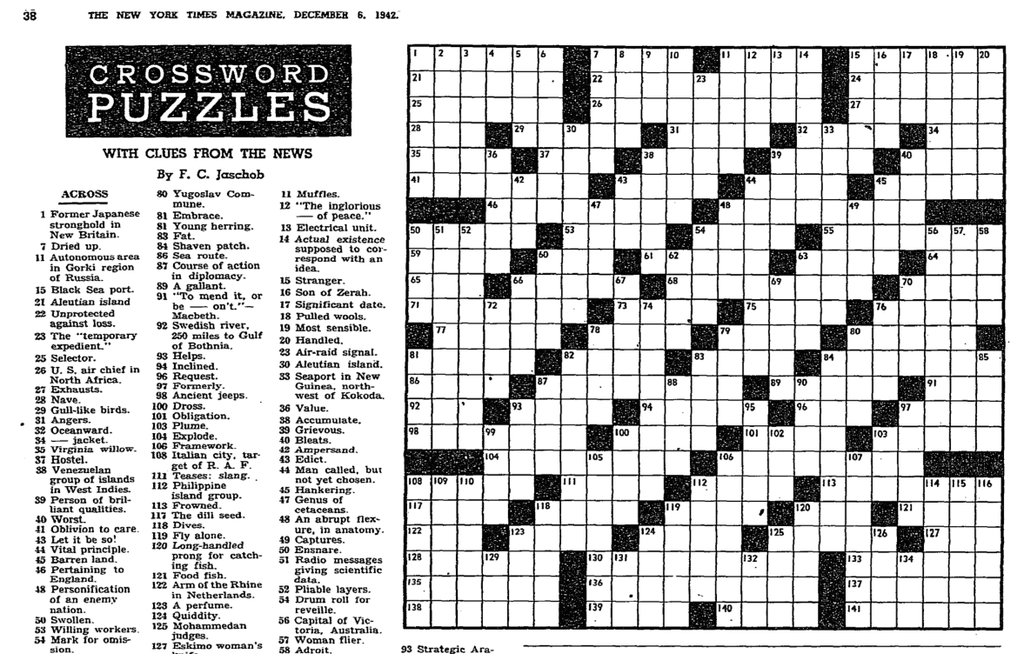 The State Of Word Games The Way Crossword Puzzles Have Inserted By Nick Barr Medium