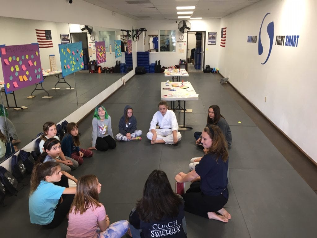 Growing Girl Power Camp Swiftkickmaterialart by Swift kick material