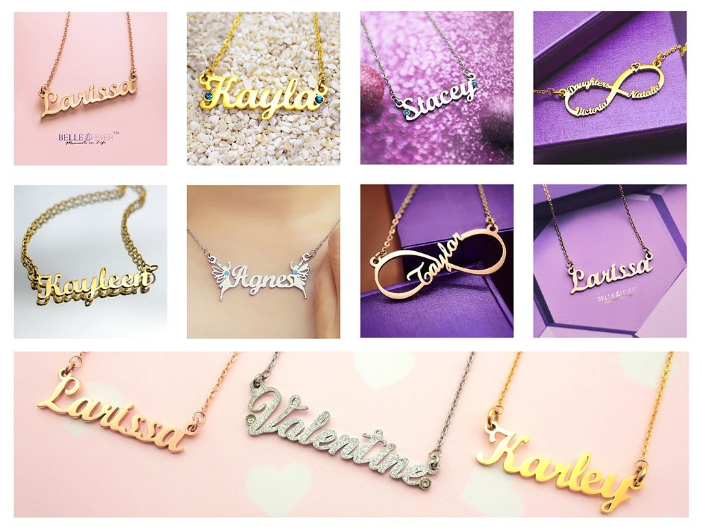 A Personalised Name Necklace Made Just 
