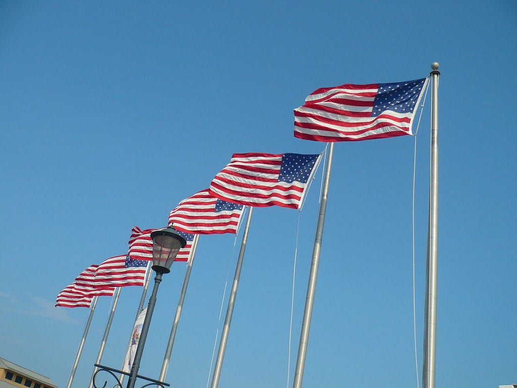 flag of United States, 13 circle stars, Betsy Ross flag at cloudy sky  background on sunsetPatriotic concept about stateFlag day3d  illustration Stock Photo - Alamy