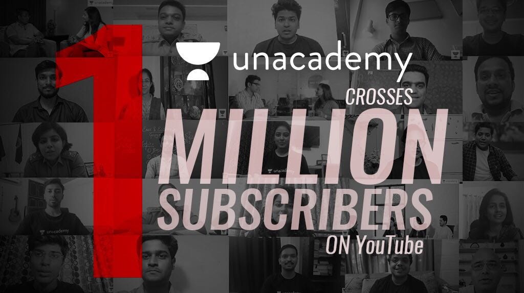 Thank You To Our 1 Million Subscribers On Youtube By Unacademy Hq Unacademy Blog