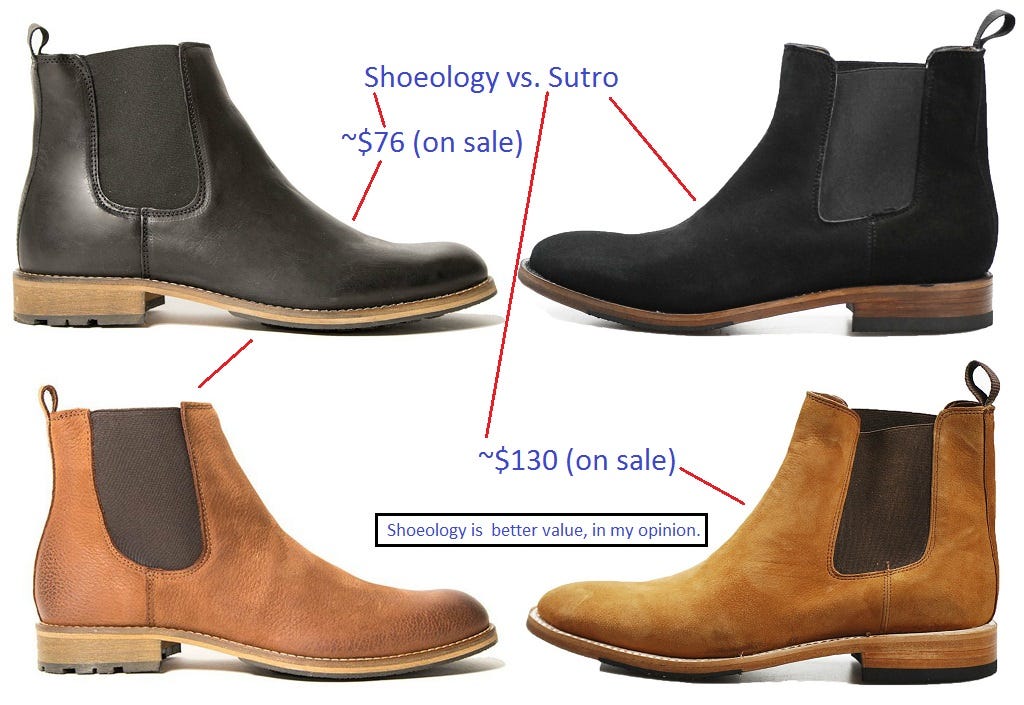 Two chelsea boot sale options 