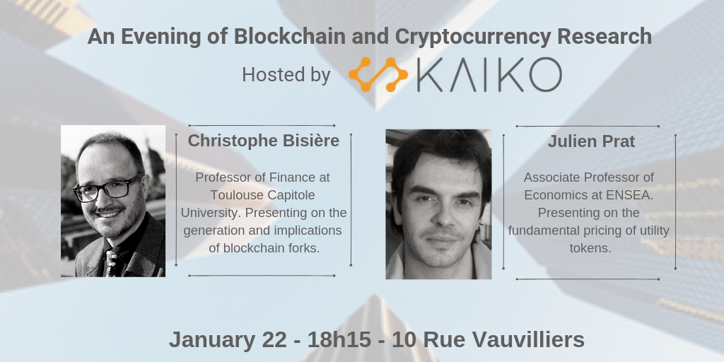 Kaiko Presents An Evening of Blockchain and Cryptocurrency Research