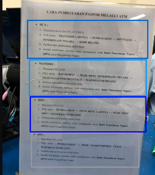 Cara Pembayaran Paspor Via Atm Mandiri Mudah