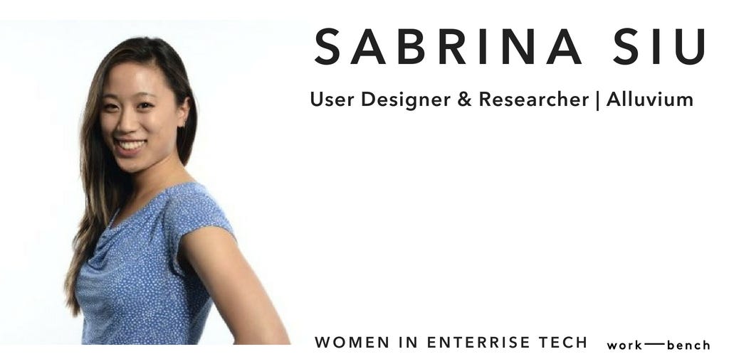 Women In Enterprise Sabrina Siu At Alluvium Work Bench Medium