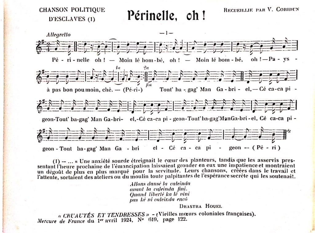 Perinelle Oh La Vieille Biguine Devenue Ritournelle By Oliwon Listwa Medium