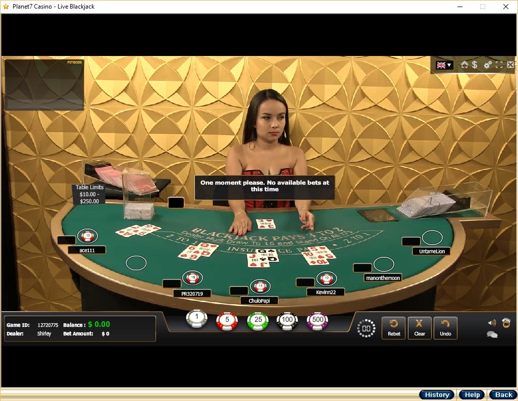 Real Money Live Dealer Blackjack