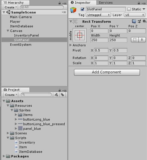 Create an Unity inventory: part 3: UI | by Yone Moreno Jiménez | Medium