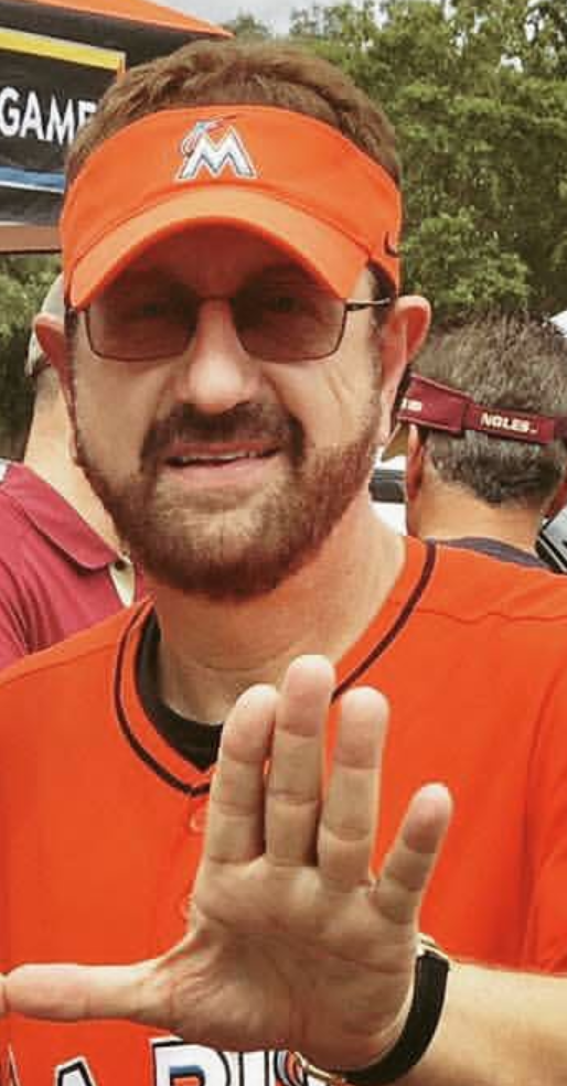 orange marlins jersey guy