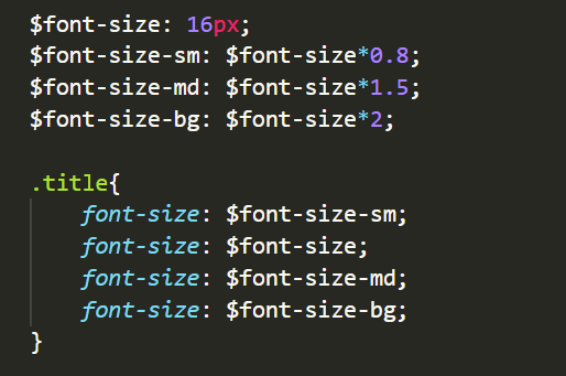 font-size