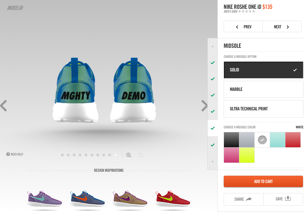 nike id interface