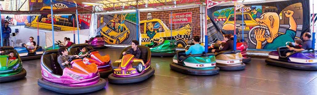 amusement park bumper cars