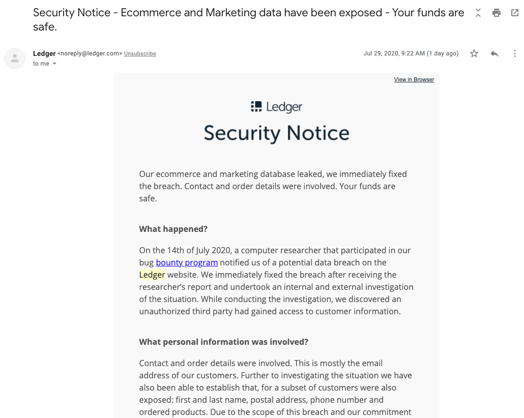 Ledger Data Breach Takeaway CRM infrastructures need to be rebuilt to