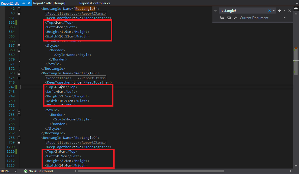 การย้าย Element ใน Report RDLC ด้วยการ Set Location by Mr.Rukpong