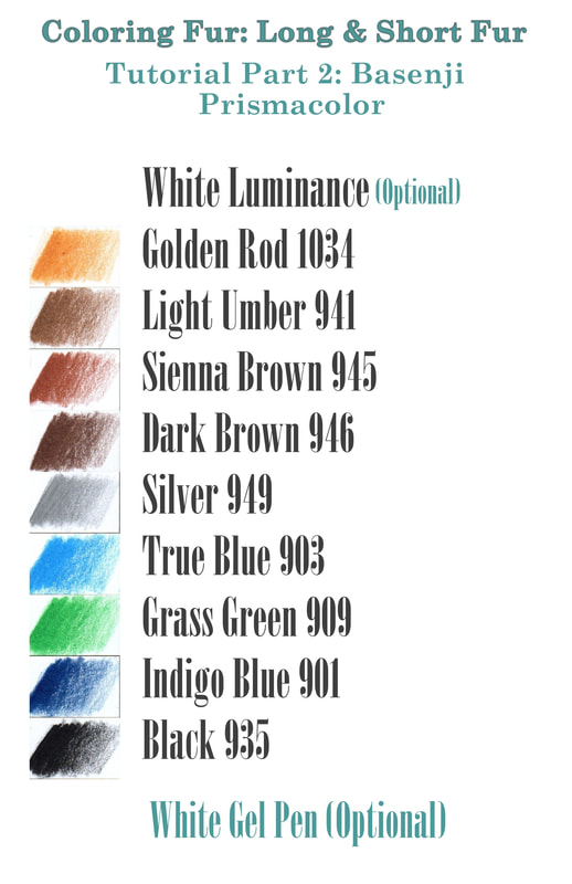 How to Color Fur with Colored Pencils Long & Short Fur by Nicole