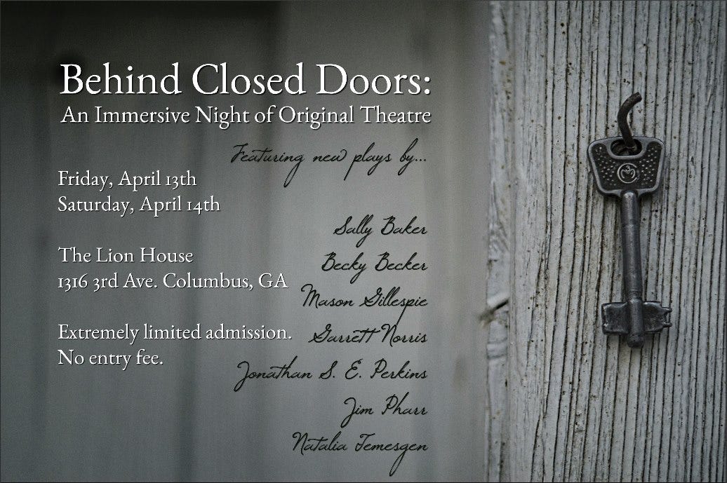 Columbus Ga Behind Closed Doors No Proscenium The Guide