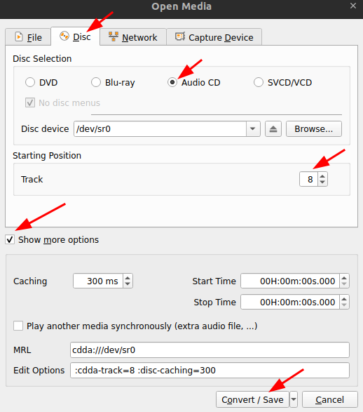 Shell Script: Rip audio CD to MP3 with VLC Media Player | by shimo | Medium