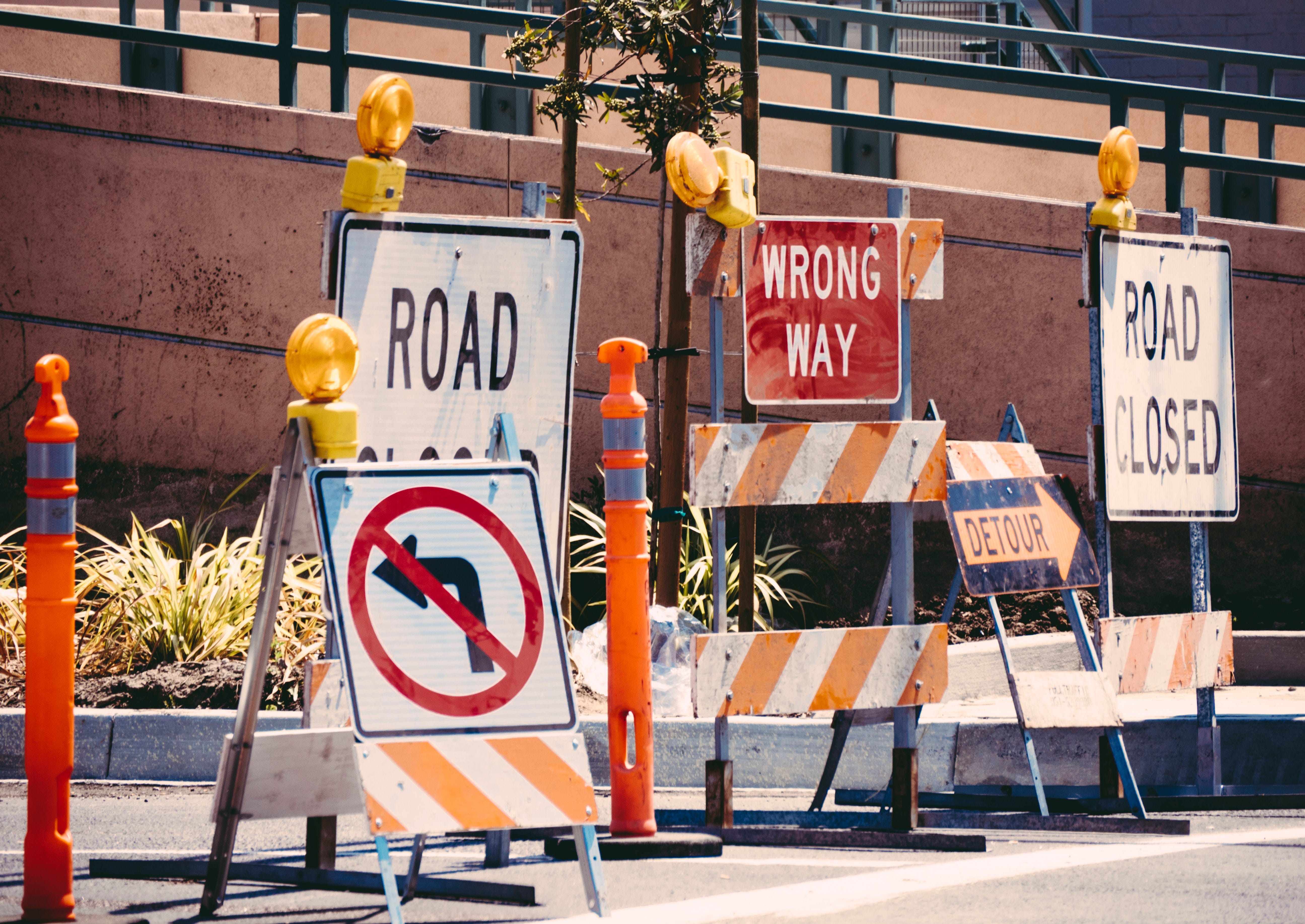Road with a lot of construction — limit work in progress in your scrum teams