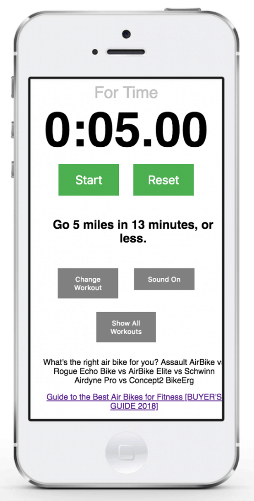 echo bike workout