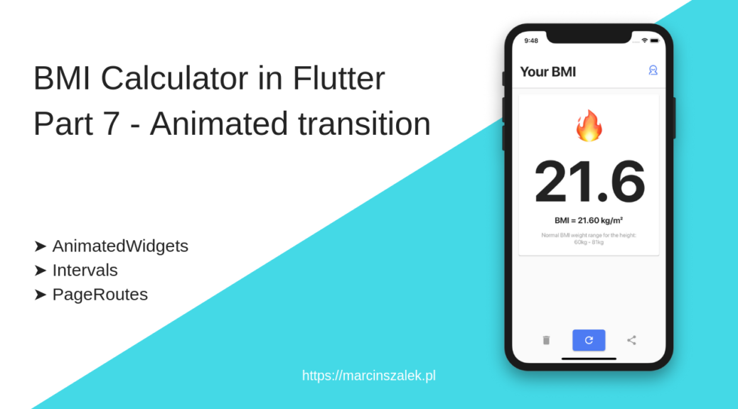 Bmi Calculator In Flutter Part 7 Animated Transition