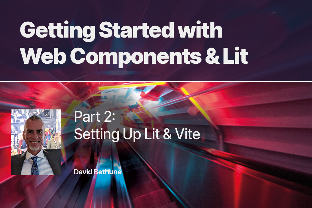 Lit, from Google, is a simple way to start working with web components. In Part 1 of this series, I explain how we got to web components and why I cal