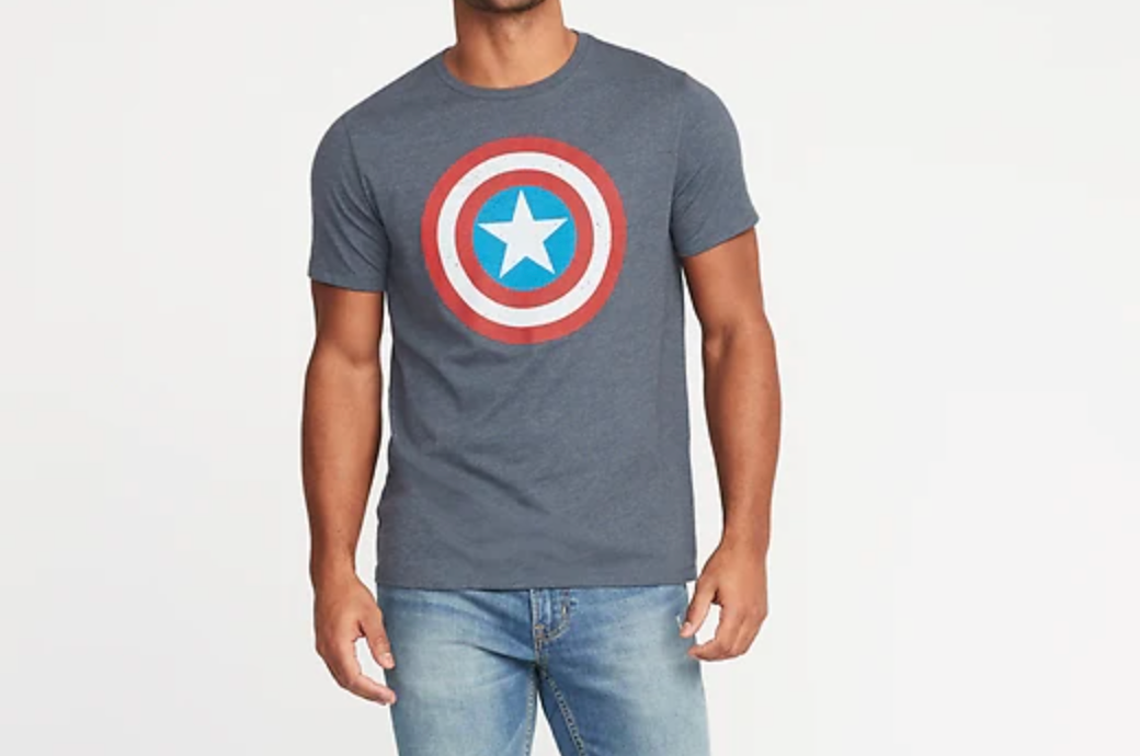 Dad Wears Captain America T-Shirt | by 