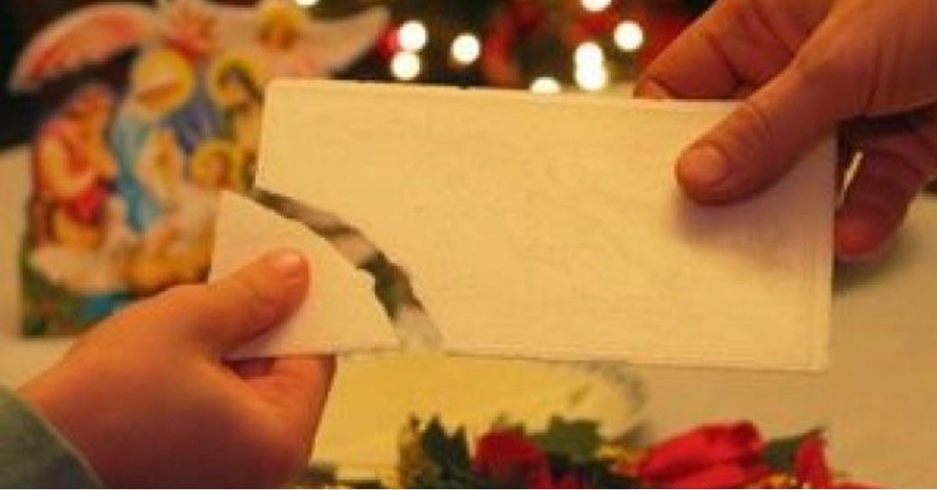 History of Christmas Eve Polish Christmas Wafer by Bill Petro Medium