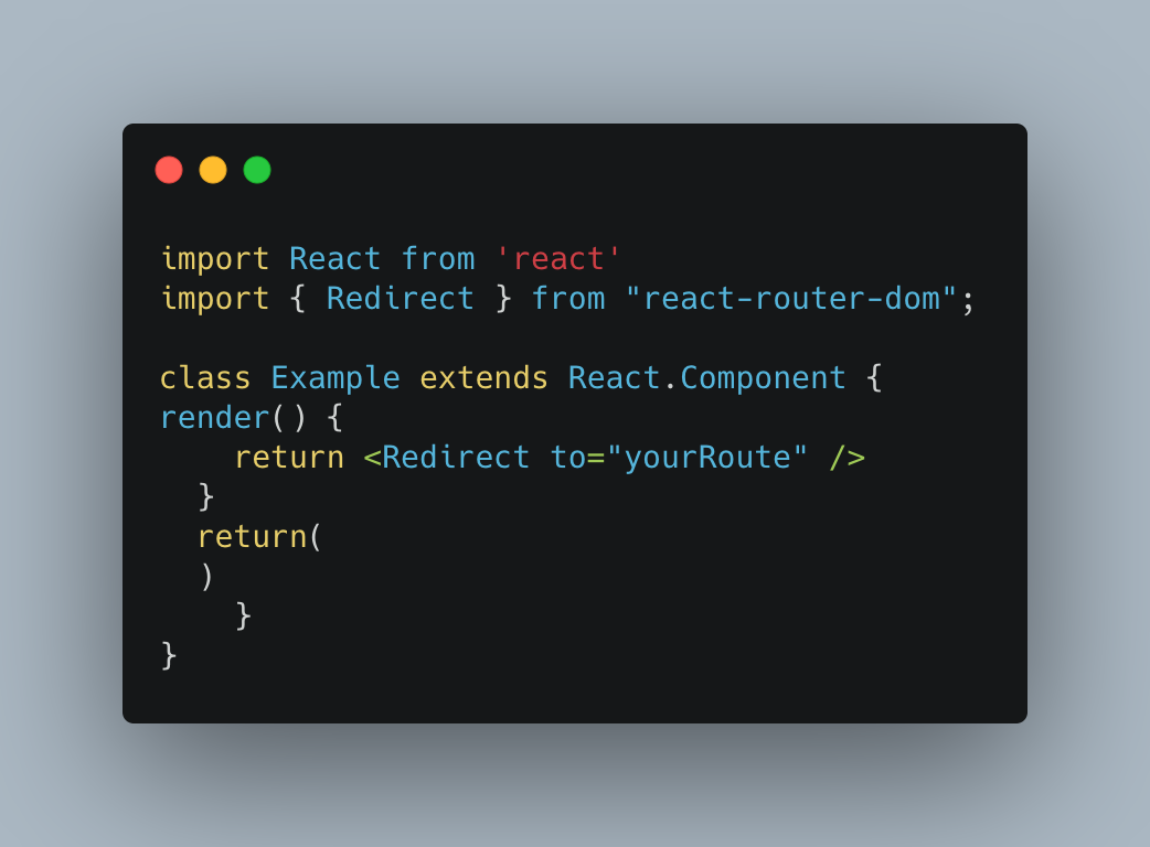 Redirect in React JS. There are many different ways to… | by Zainab Omar |  Medium