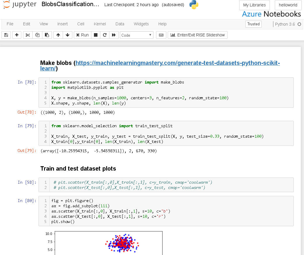 azure ml jupyter notebook