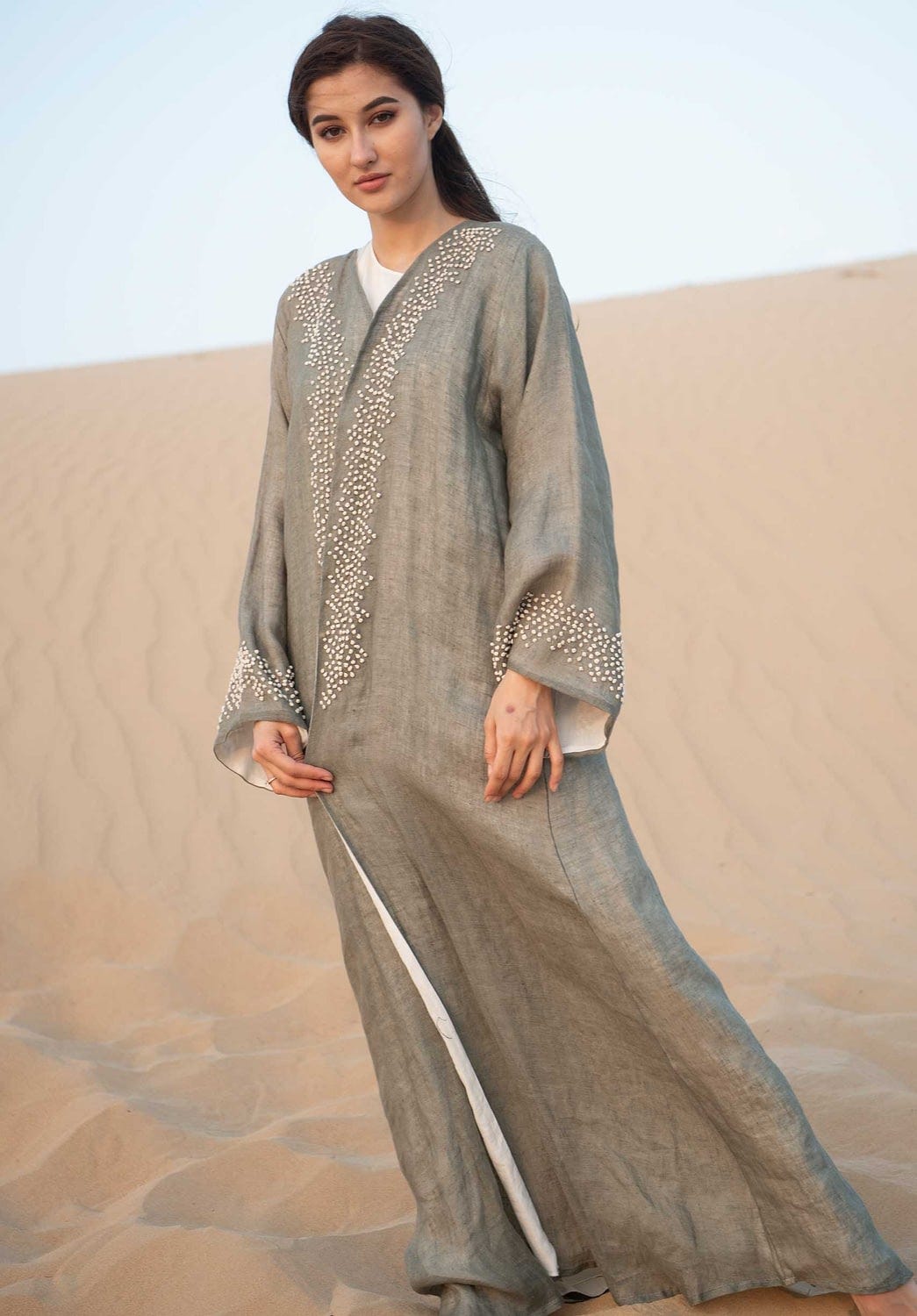 linen abaya