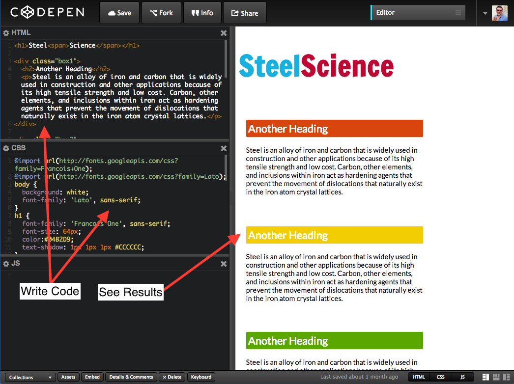 Using Codepen As A Teaching Tool. As Part Of An Online Journalism ...